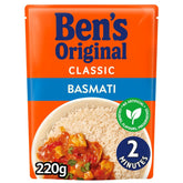 Bens Original - Basmati Microwave Rice - 220g classic basmati rice.